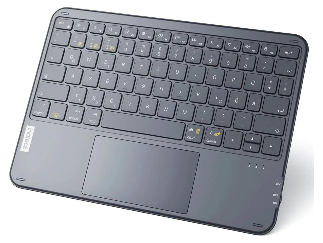 Inateck KB01105 QWERTZ Keyboard voor Tablet - Grijs