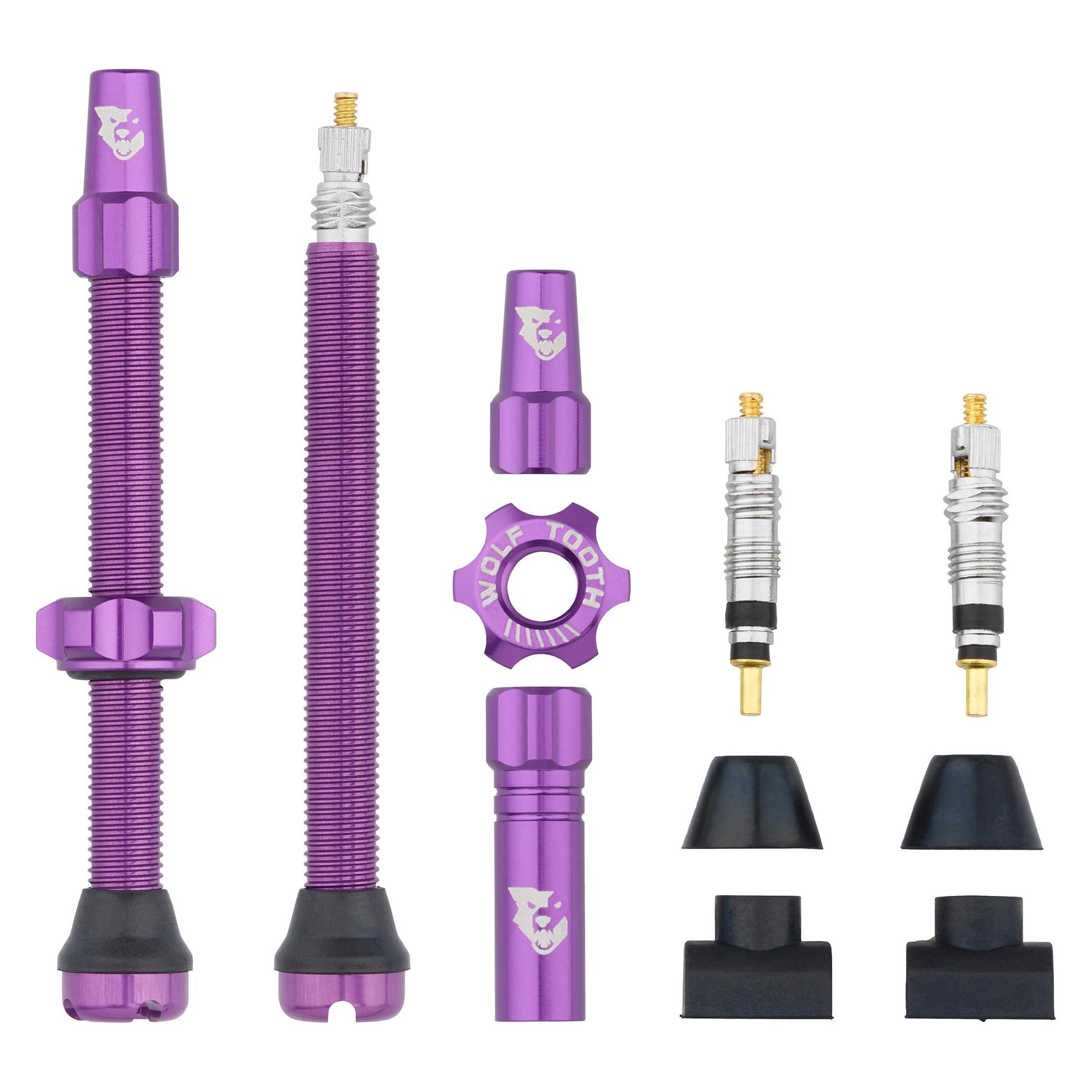 Wolf Tooth Tubeless Valve Stem Ventile, Presta, 60mm, 2 Stk., purple (44726213)