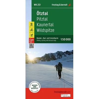 freytag & berndt Wanderkarte WK 251 Ötztal, Pitztal - Kaunertal - Wildspitze 1:50.000, Sonstige von , KOMPASS Freytag & Berndt, 978-3-7079-2061-1