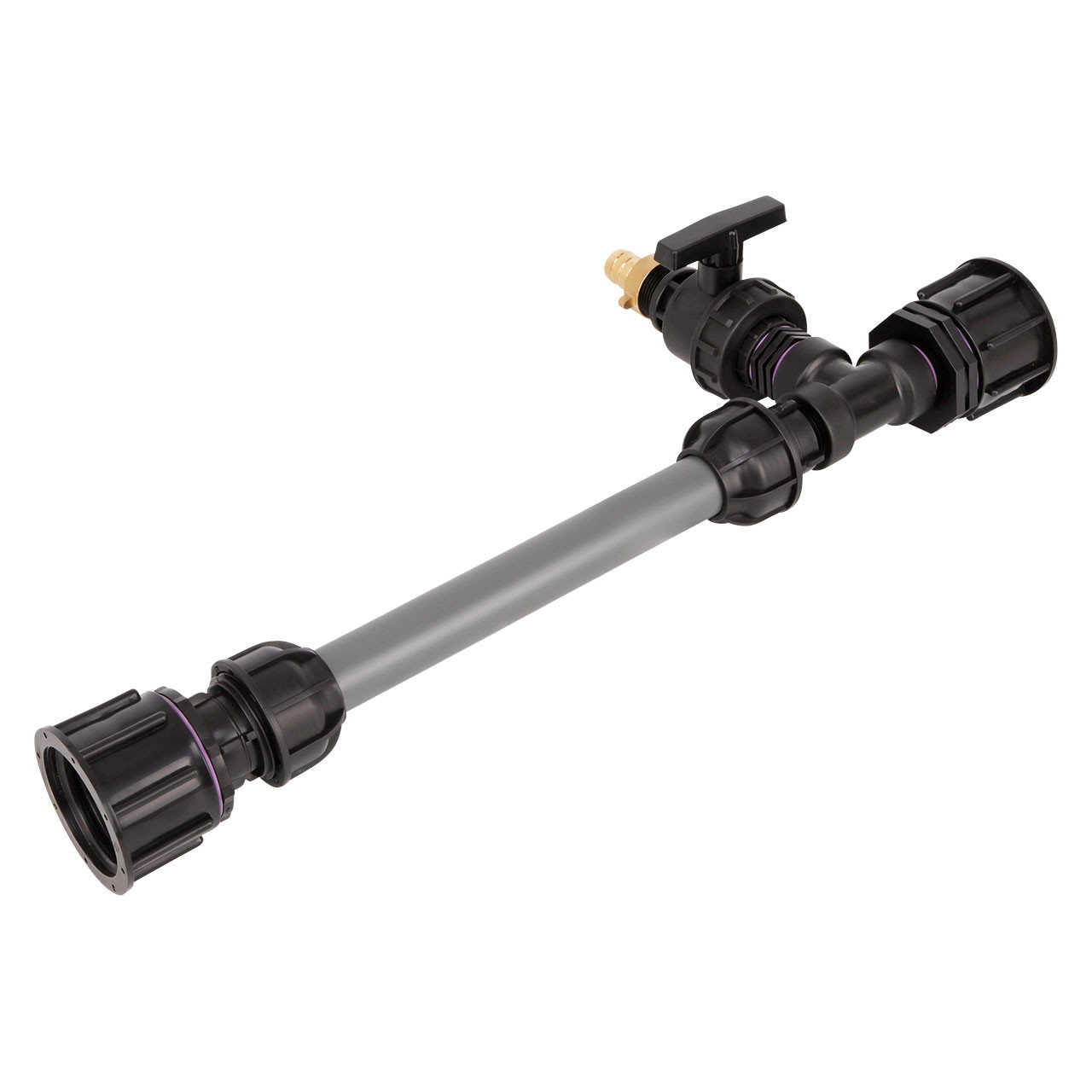 REKUBIK IBC Adapter S60x6 - 2 IBC gegenüber Tankverbindung Rohr 32mm