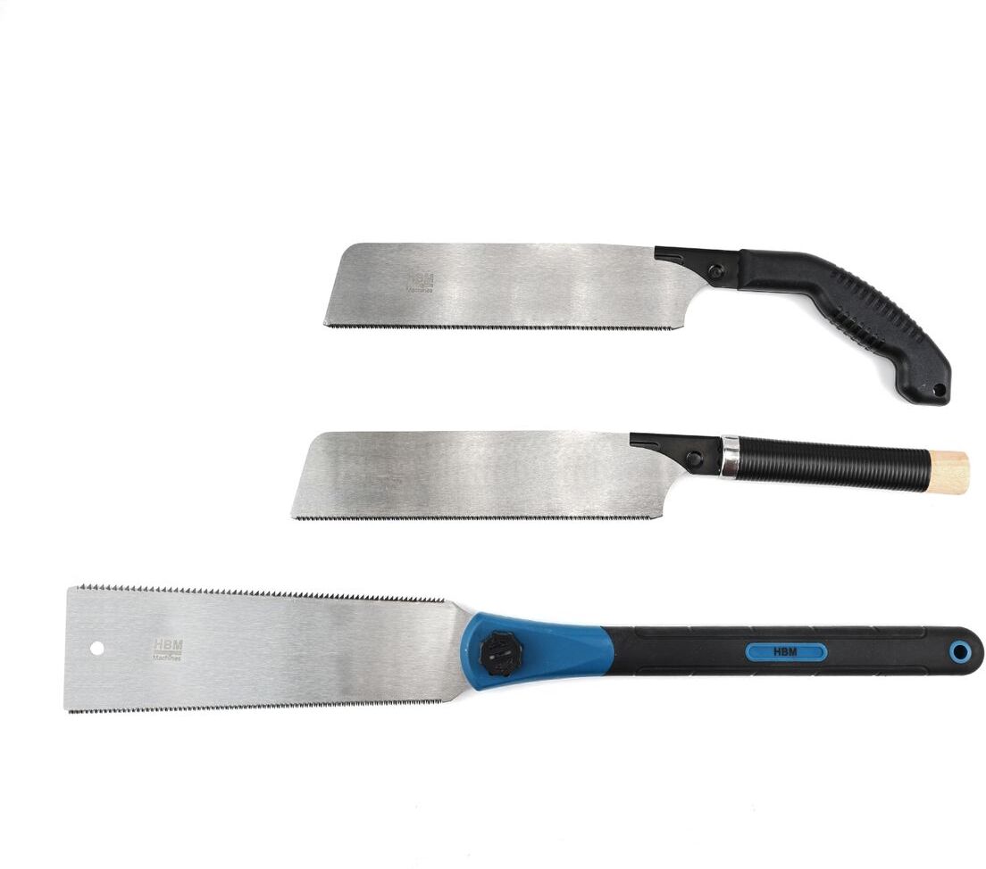 HBM Set di 3 seghe giapponesi a trazione 250 mm