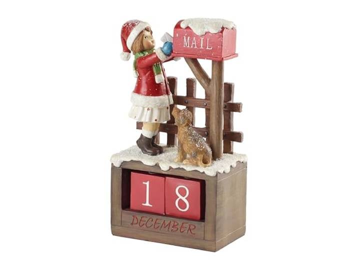 Villeroy & Boch - Winter Collage Accessoires Fillette au Calendrier\, Multicolore\, 12\,5 x 8 x 22\,5 cm
