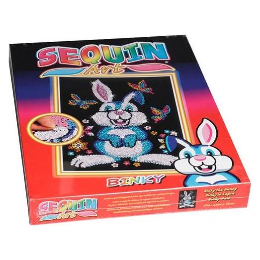 Hobby2you Sequin Art Binky the Bunny 25x34cm (1603)