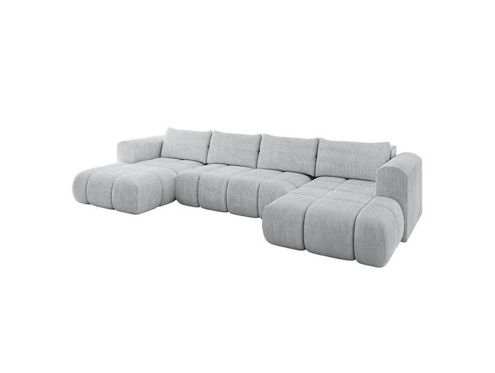 WOHNLANDSCHAFT CLOUD-U 405x185x90 Grau Cord