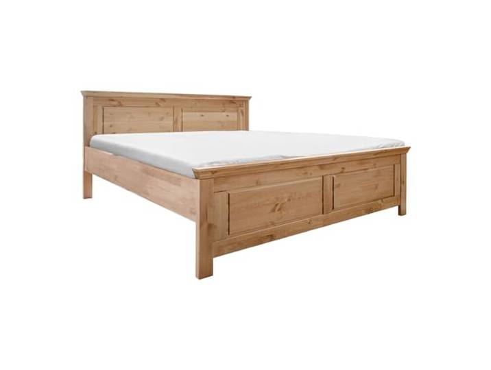 Lomadox Schlafzimmer Bettgestell Doppelbett 180x200cm, Kiefer massiv eichefarben geölt