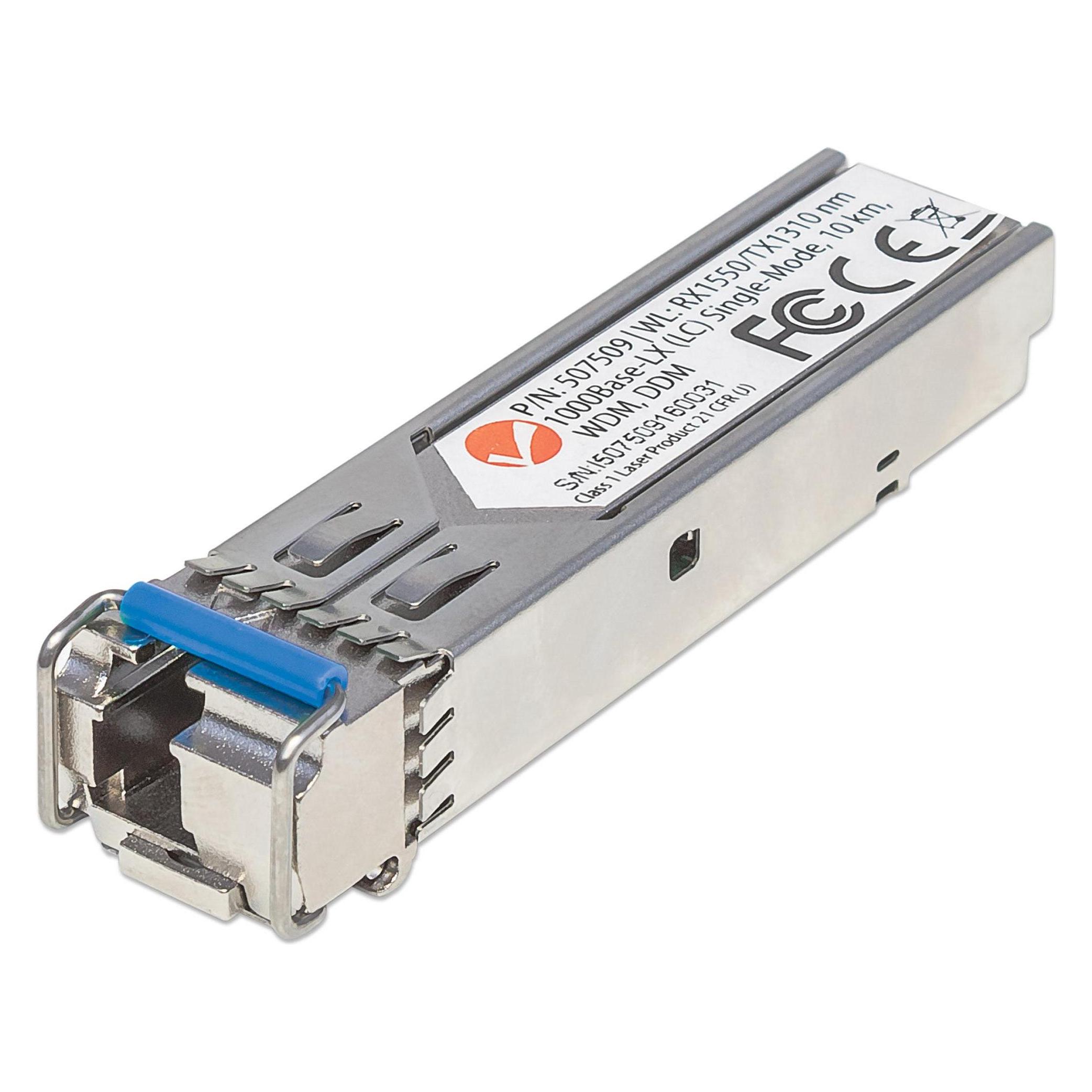 Intellinet Gigabit SFP Mini-GBIC Transceiver WDM bidirektional für LWL-Kabel (507509)