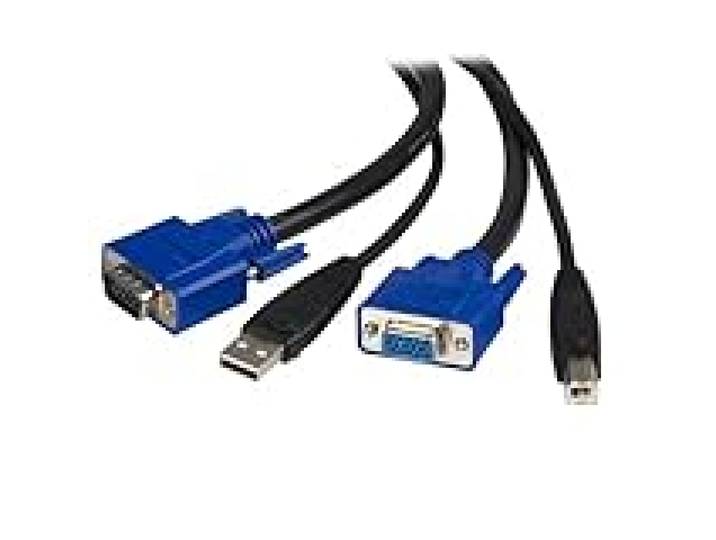 StarTech Câble KVM Universel 2-en-1 USB VGA (SVUSB2N1-15)