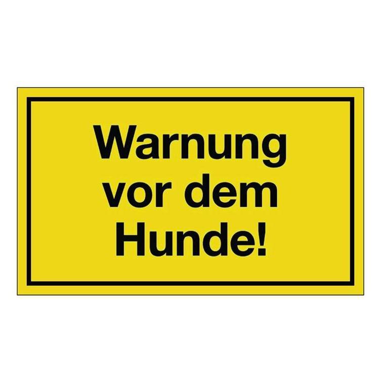 HP Autozubehör Hinweiszeichen Warnung vor dem Hunde (3000277053)