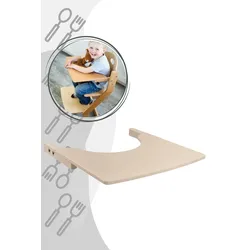 tiSsi® Kindertisch für Kinderhochstuhl, Tissi: Buche Grau