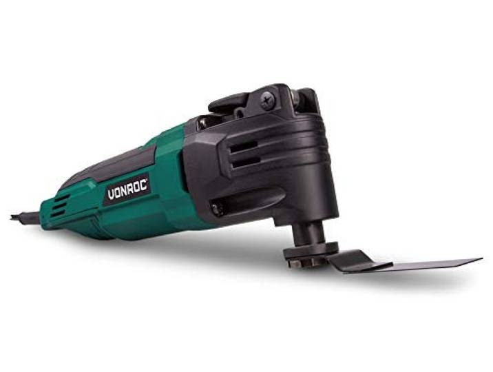 VONROC Oscillerende Multitool 300W – snelwisselsysteem, variabele snelheid – Incl. accessoires en opbergtas