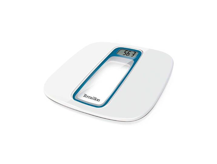 Terraillon Window Personenwaage Weiss/Blau/Silber