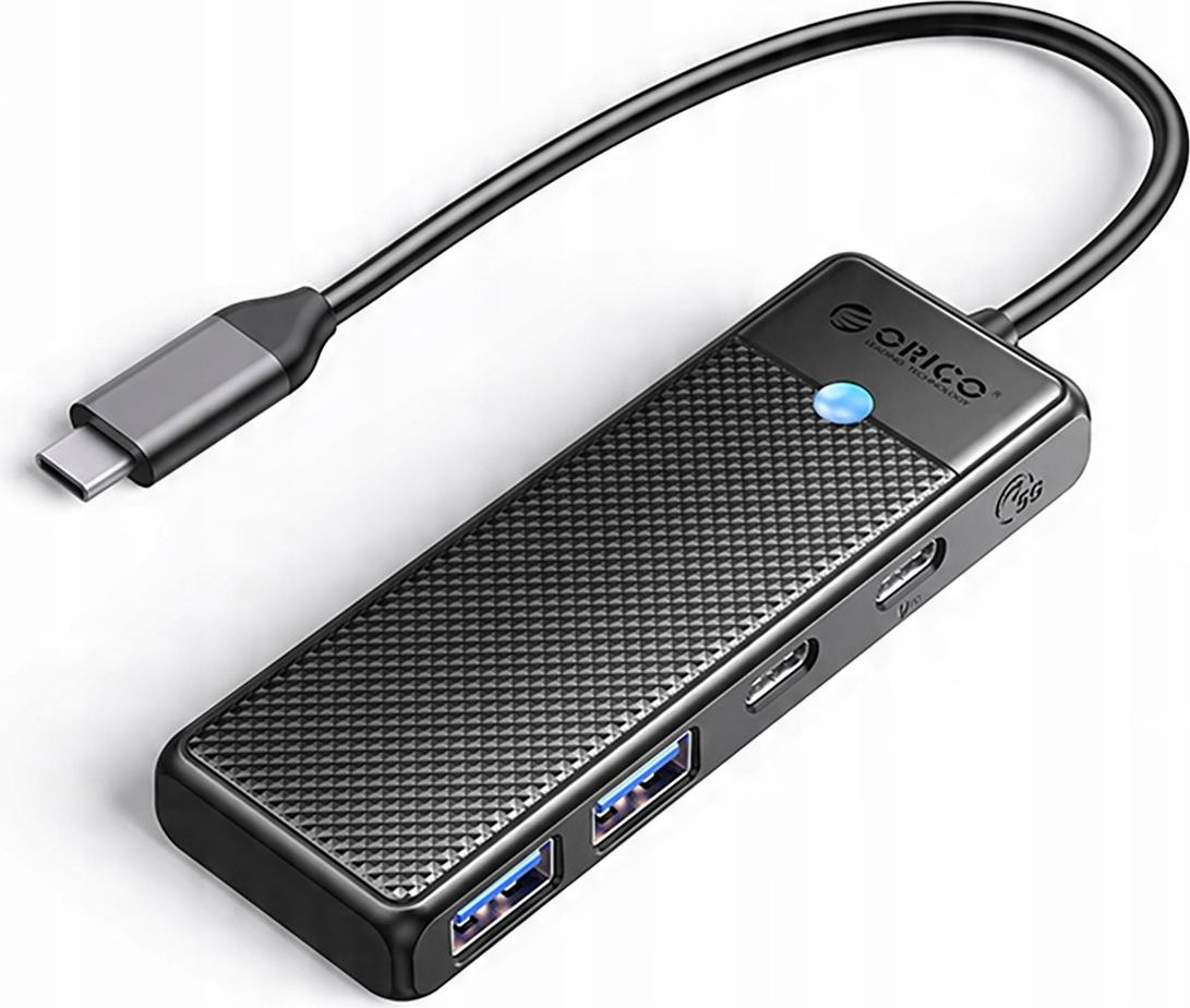 Orico PAPW2AC-C3 USB-C Docking Station - Zwart met 2x USB-A 3.0 en 2x USB-C 3.0 poorten