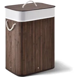 Bambus Wäschekorb Curly - Braun