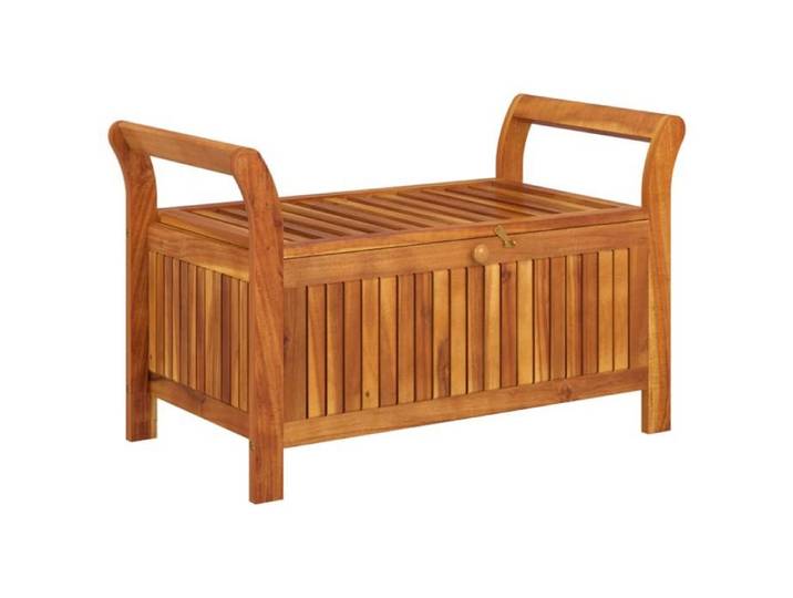 Remise Mobilier terrasse/ Banc de rangement de jardin - CHILL - avec coussin 91 cm bois d'acacia JILIMAISON2025 5265845