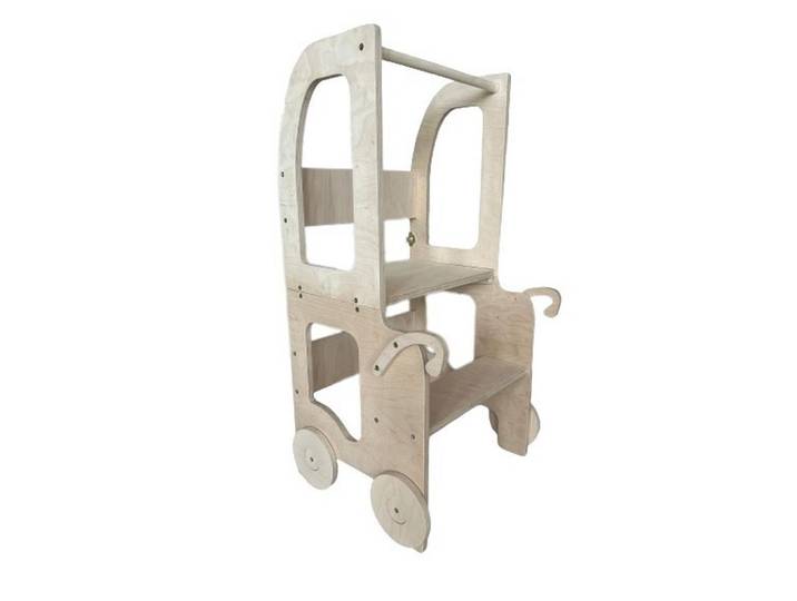 KOMBIHOCHSTUHL TROLLEY STEP STOOL LACKIERT