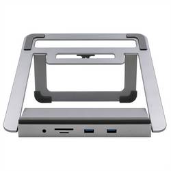 EXSYS EX-1223HM 12 in 1 USB-C Dockingstation, mit Notebook Stand für Notebook, Matebook und MacBook