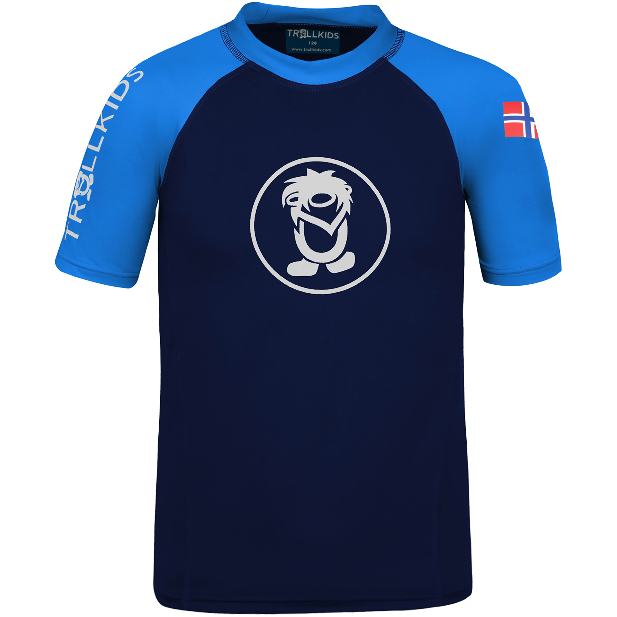 Trollkids Kvalvika Kinder UV-Shirts & Lycras blau Größe 128 Lifestyle | Surfen/ SUP Widerstandsfähig