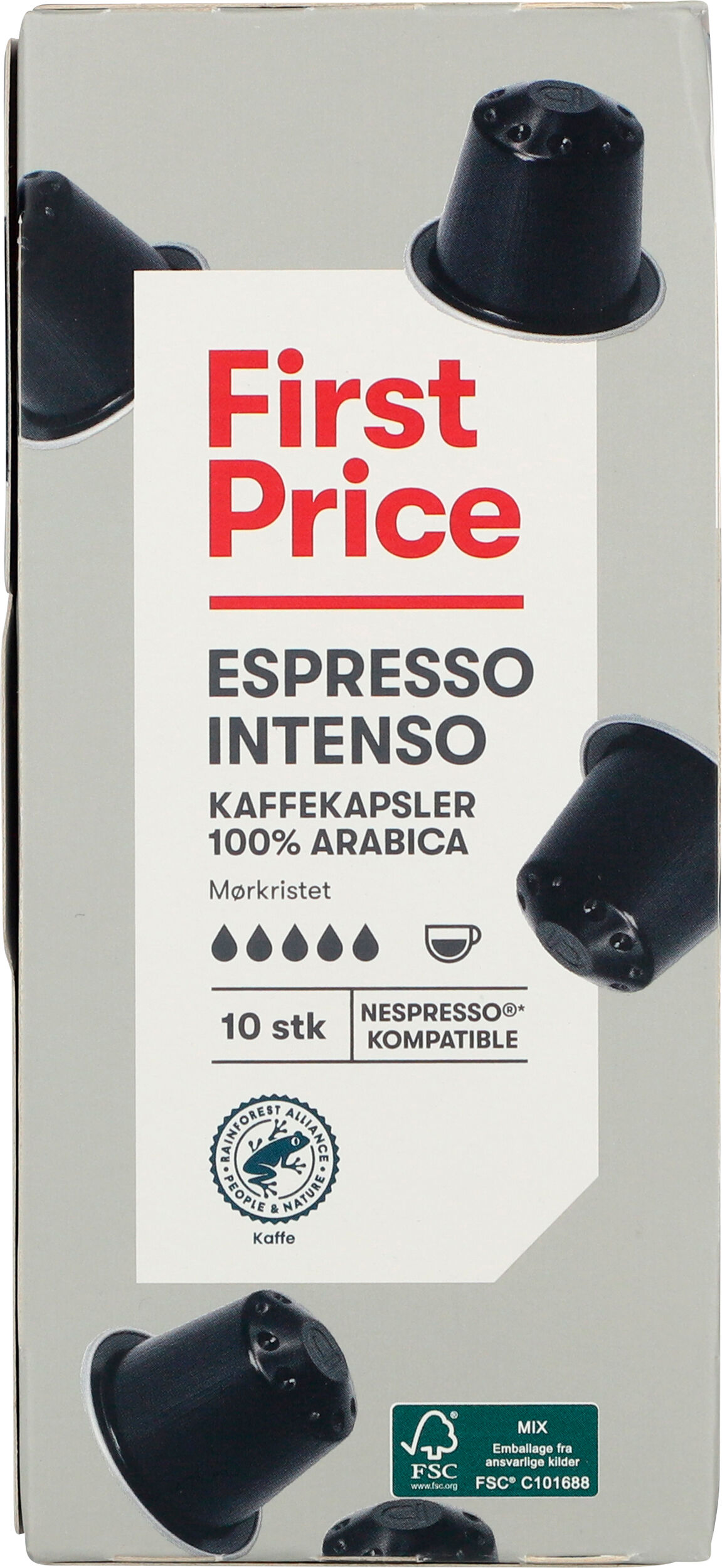 First Price Capsules Espresso Intenso - 10 capsules for Nespresso