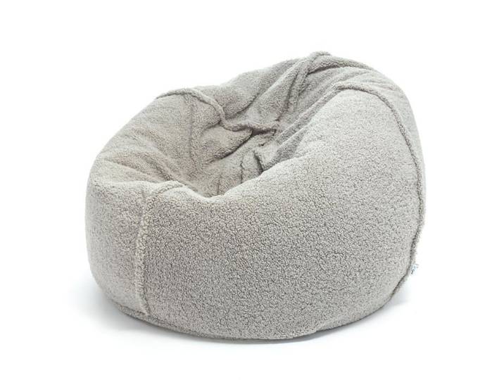 Pouf Fauteuil Sac XXL en Tissu Bouclé Déhoussable Rembourrage Billes 95x95x65cm Sv06 – Ecopuf