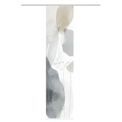 Schmidt Schiebevorhang Aqua 60 x 260 cm Polyester Grau Stein