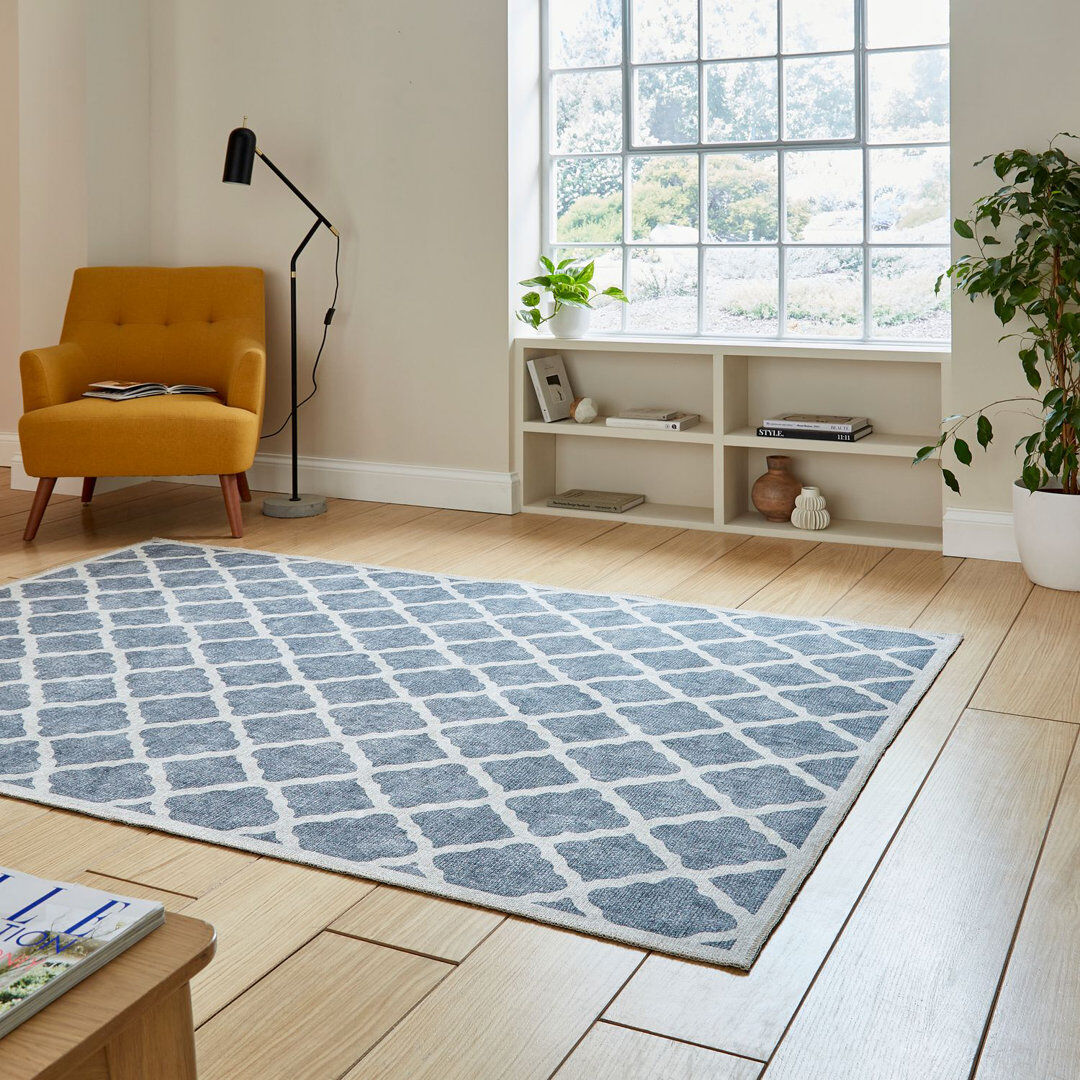 Lark Manor Zaid Area Rug Gray Rectangle 76 x 150cm