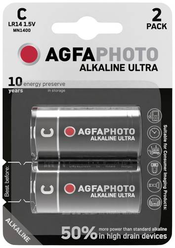 AgfaPhoto Ultra LR14 Baby (C)-Batterie Alkali-Mangan 1.5V 2St.