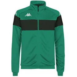 Kappa, Unisex, Laufjacke, Dacone (152), Schwarz, Grün, 152