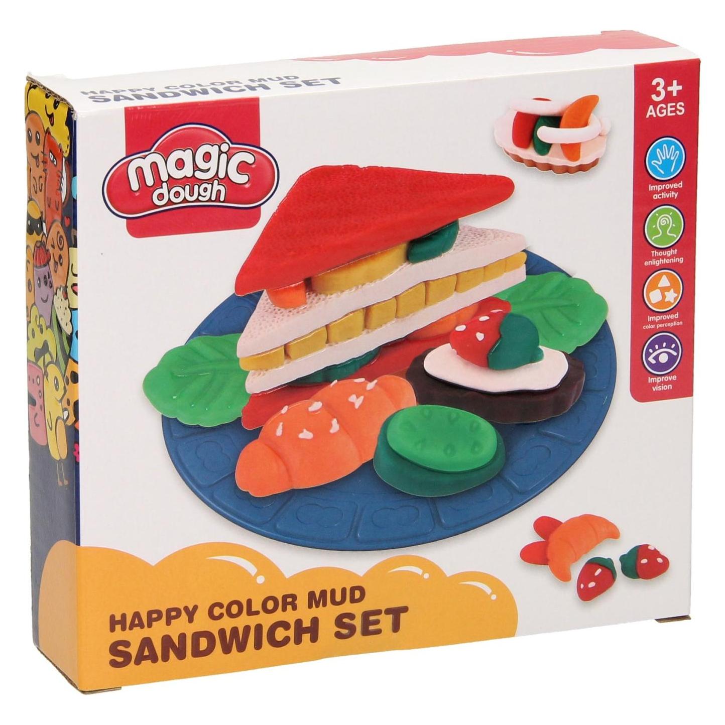 Lobbes Tonset Lebensmittel Sandwich - 4 Farben Ton (66853571)