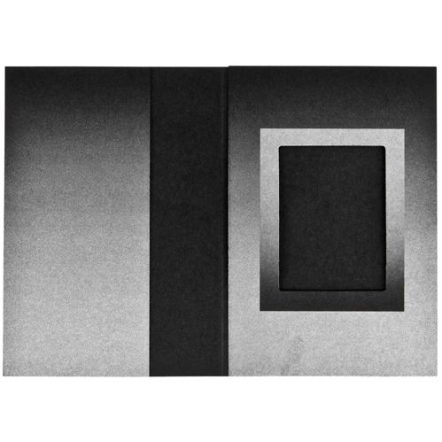 1x100 Daiber Passbildmappen schwarz/silber 3,1x4,2cm