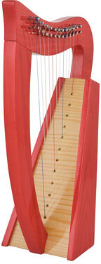Thomann Celtic Harp Ashwood 12 TRD Translucent Red