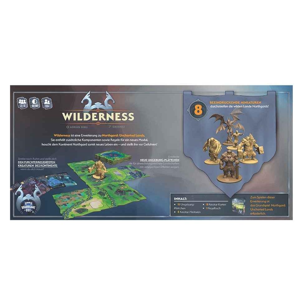 Board Game Box Northgard - Uncharted Lands: Wilderness(Erweiterung) (Deutsch, 2 - 5 Spieler) (BGB05987)