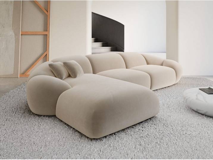 Stoff Ecksofa Solverde L-Form