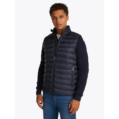 Steppweste TOMMY HILFIGER "CORE PACKABLE RECYCLED VEST", Herren, Gr. L, blau (desert sky), Web, Obermaterial: 100% Nylon, Westen Steppweste