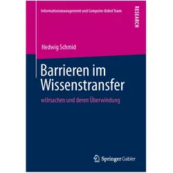 Barrieren im Wissenstransfer, Fachbücher von Hedwig Schmid