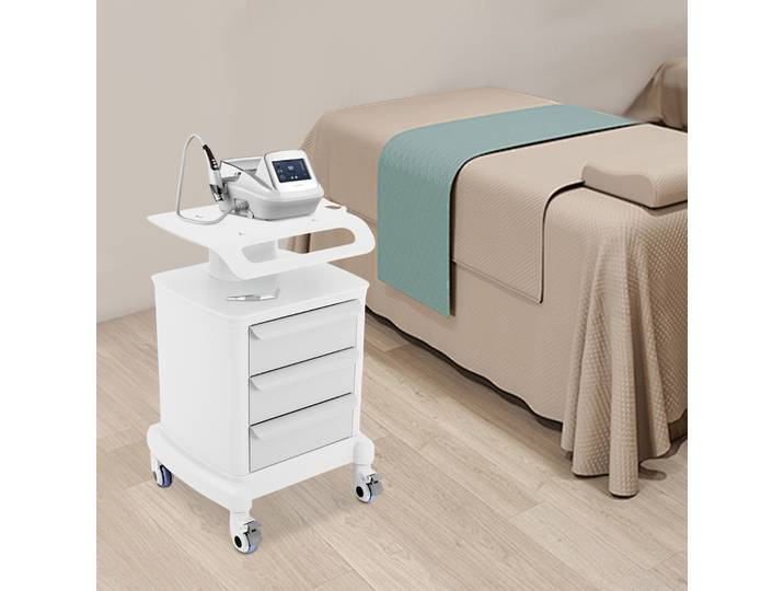 Chariot de rangement à roulettes à 3 tiroirs pour salon de beauté, support de rangement mobile avec roues, étagère de bureau pour appareils médicaux/de beauté