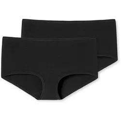 2 Schiesser Shorts - Damen - Gr. 40 - schwarz