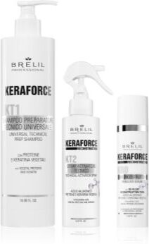 Brelil Professional Keraforce conjunto para aspeto perfeito de cabelo 3 un.. Keraforce