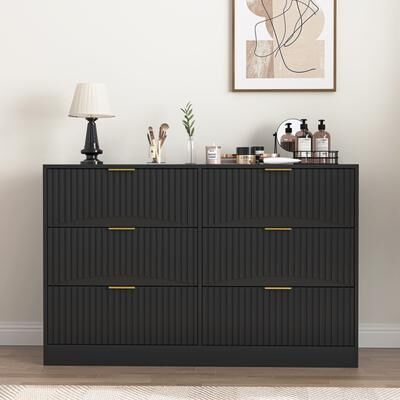 Dovelina Modern 6-Drawer Dresser Chest of Drawers for Bedroom Living Room