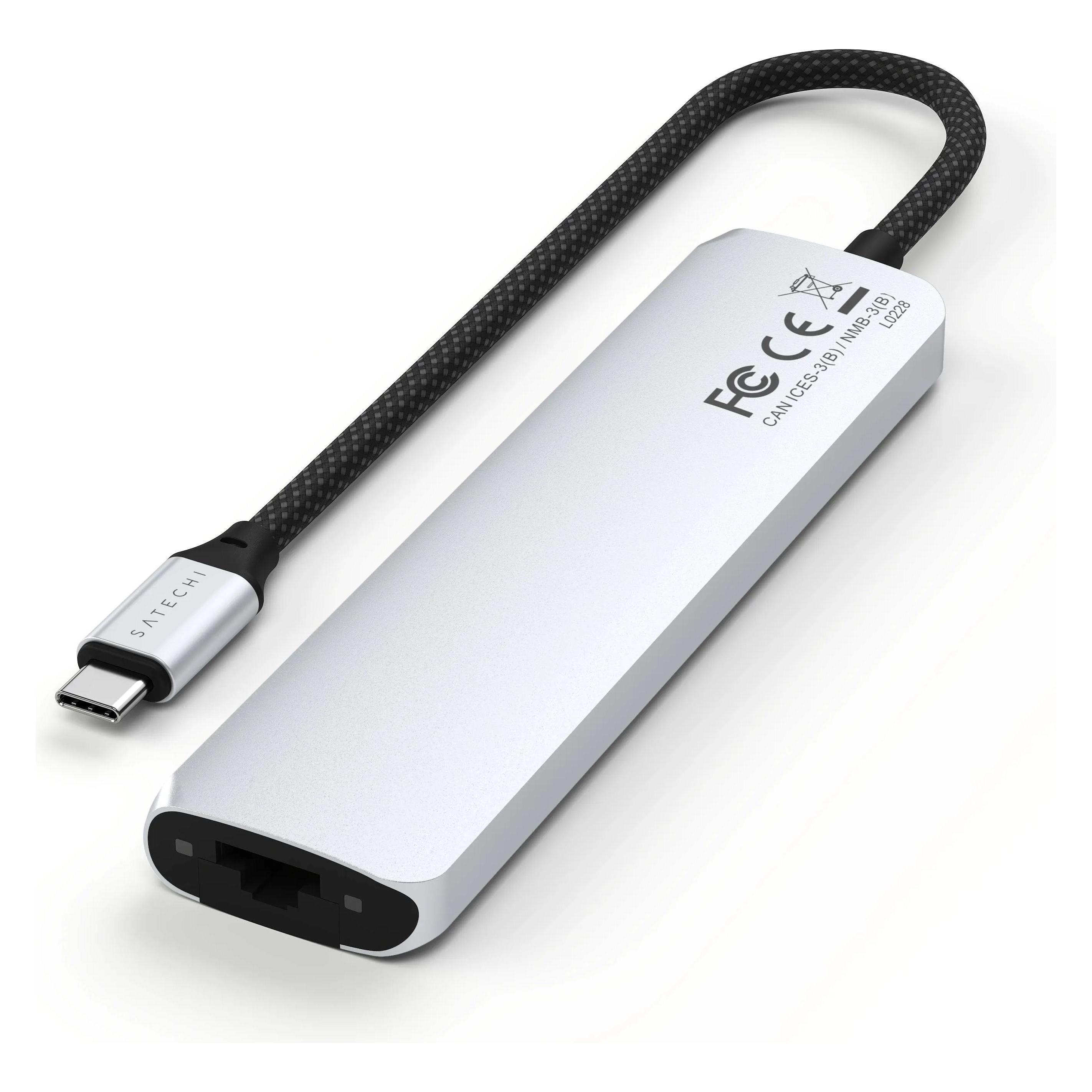 Satechi Slim 7 Multiport Hub Space Grey (USB-C, 7 Ports) (ST-P7SM)