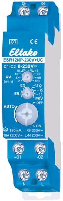 Eltako Interrupteur à impulsion 8-230VUC, 1S, 16A ESR12NP-230V+UC (21100102)