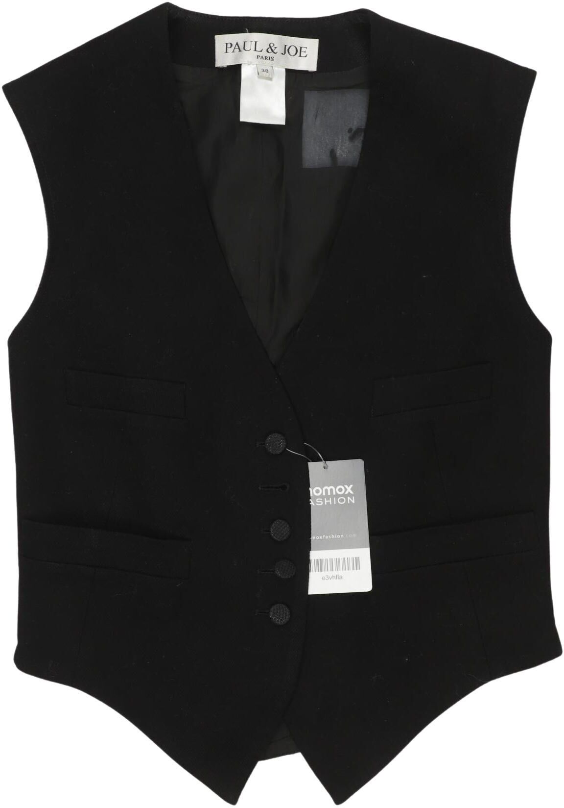 Paul & Joe Damen Weste, Schwarz, Gr. EU 38, kein / Etikett - Second Hand