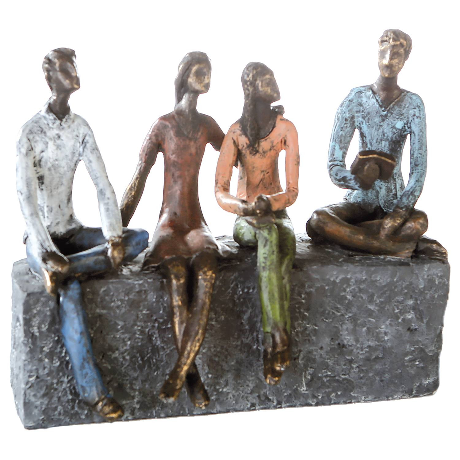 home24 Sculptuur Network bruin B/D/H: 28 x 23 x 13 cm