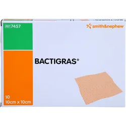Bactigras Antiseptische Paraffingaze 10x10cm 10 ST