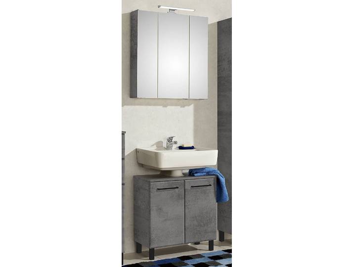 Salle de bain - Type B 65 x 200 x 33cm Gris/Gris foncé
