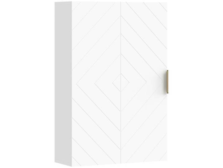 Armoire murale de salle de bain armoire à pharmacie murale meuble de rangement avec étagère réglable Blanc avec portes
