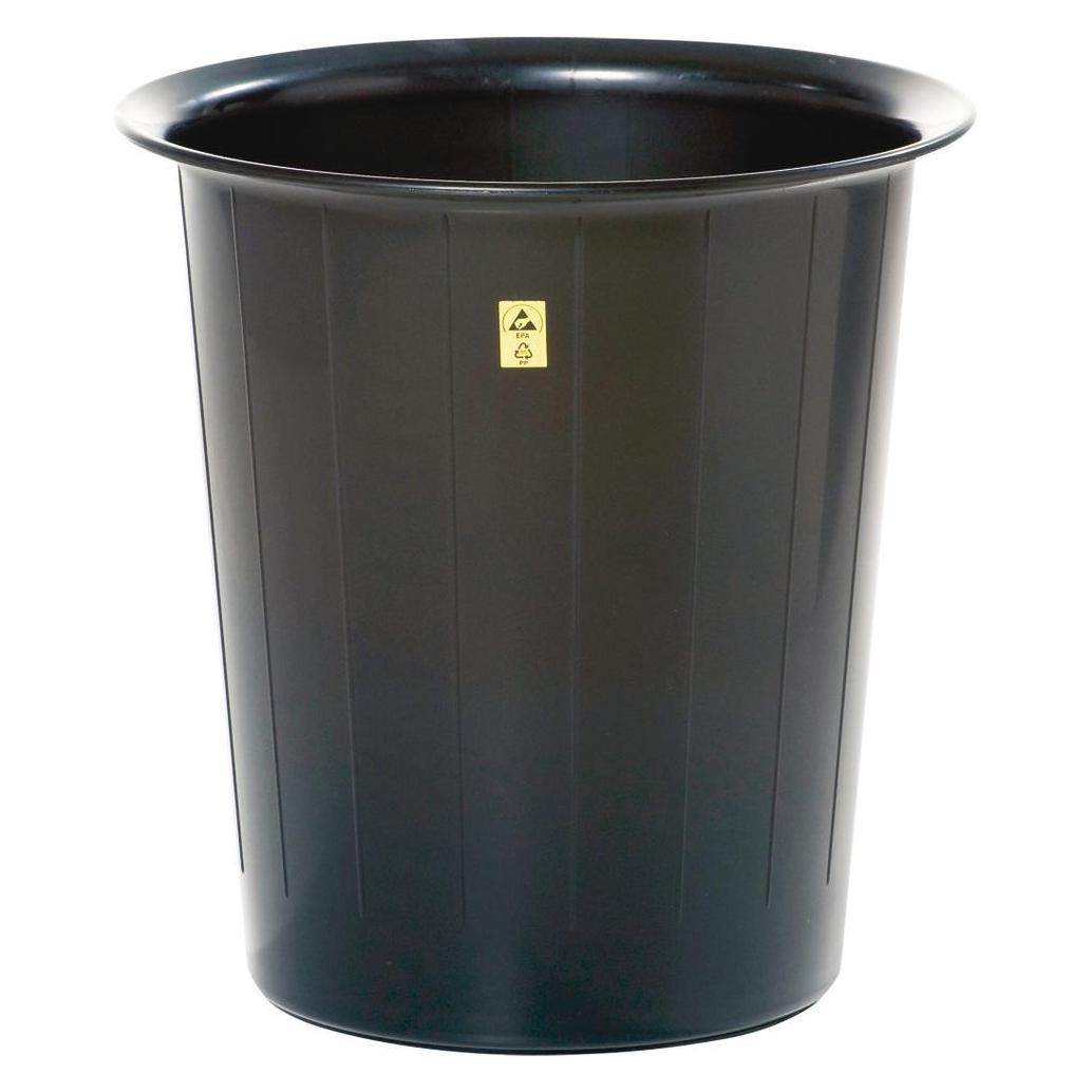 Wolfgang Warmbier Papierkorb, ESD, Volumen 14 l, Ø 300 mm, 320 mm (14 l) (5180.850)