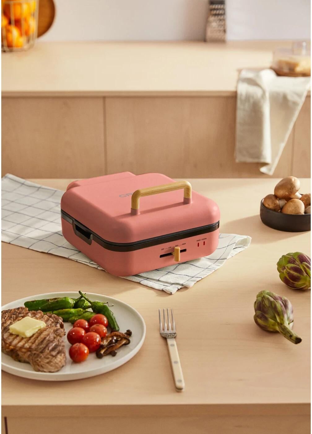 Waffeleisen "Stone Studio Pro - 180", orange (terracotta), Waffeleisen, Waffeleisen terracotta Einheitsgröße