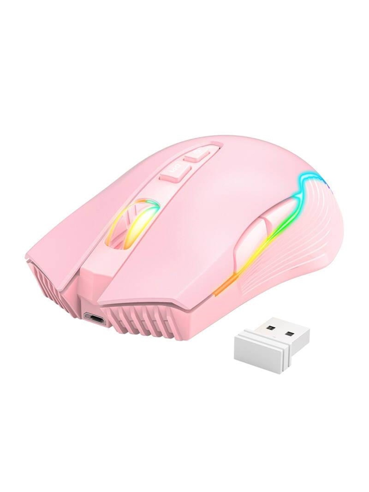 ONIKUMA CW905 Wireless - Gaming Maus (Pink mit RGB)