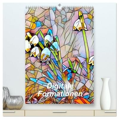 Digitale Formationen (hochwertiger Premium Wandkalender 2026 DIN A2 hoch), Kunstdruck in Hochglanz