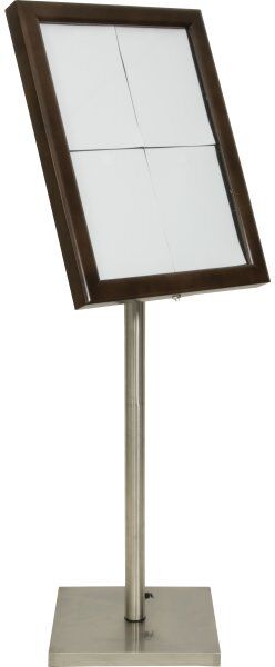 Securit Informationsdisplay Inkl. Stander A4, Brun